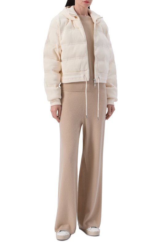 Утепленная куртка из хлопка и шерсти  BOSS 50501569 Кремовый  50501569 Фото 2