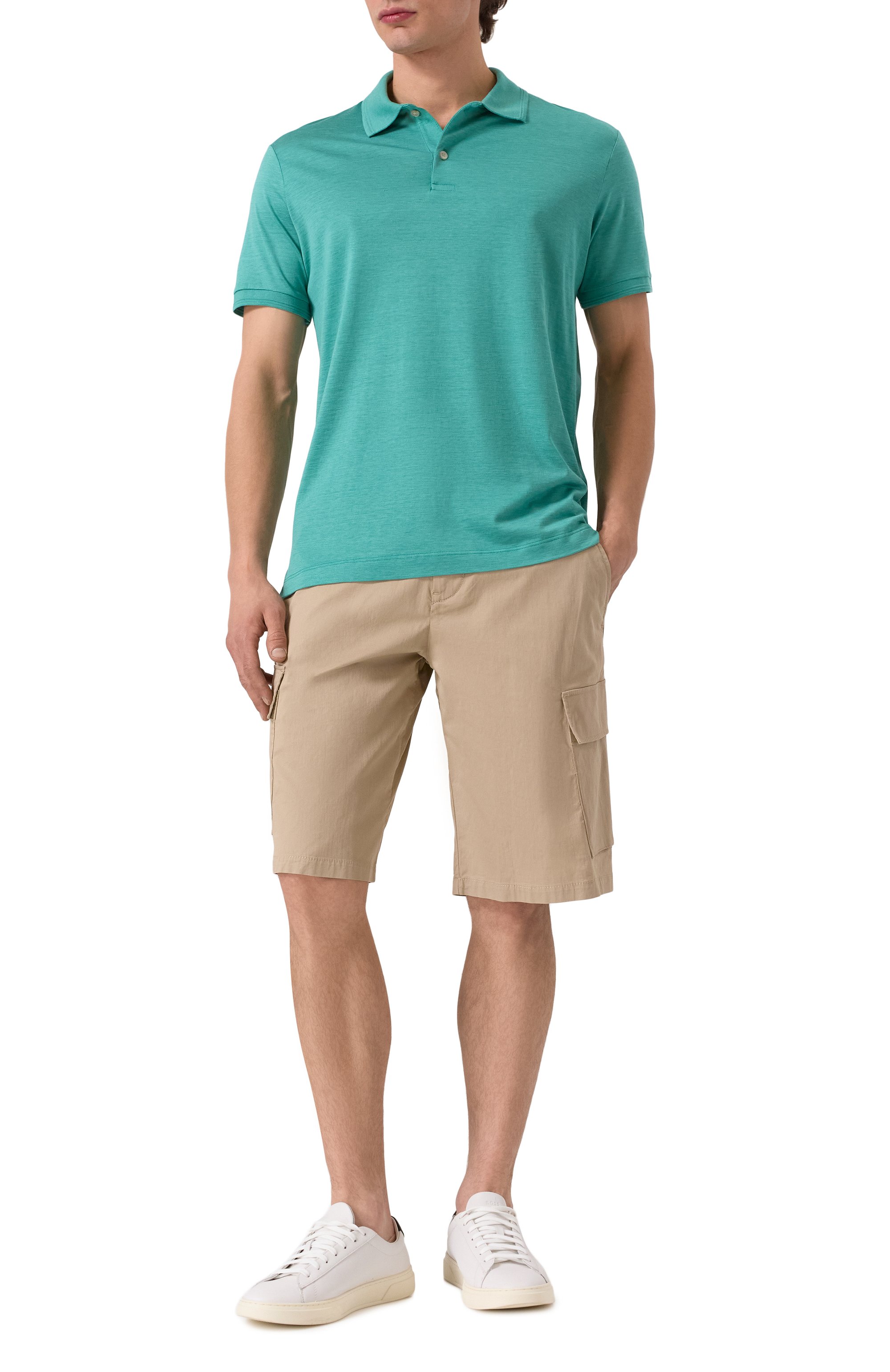 Поло из шелка и хлопка PAUL&SHARK, арт. 25411208, фото 2