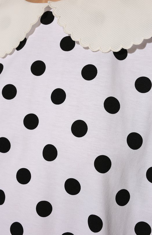 Хлопковая футболка Miu Miu MJN311-1ZF4-F0964 Белый  MJN311-1ZF4-F0964 Фото 5