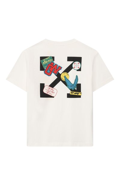 Хлопковая футболка OFF-WHITE, арт. 0BAA002S26JER00C, фото 2