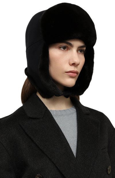 Шапка-ушанка из меха норки VICTORIA KUSENKOVA, арт. 099105036153, фото 2