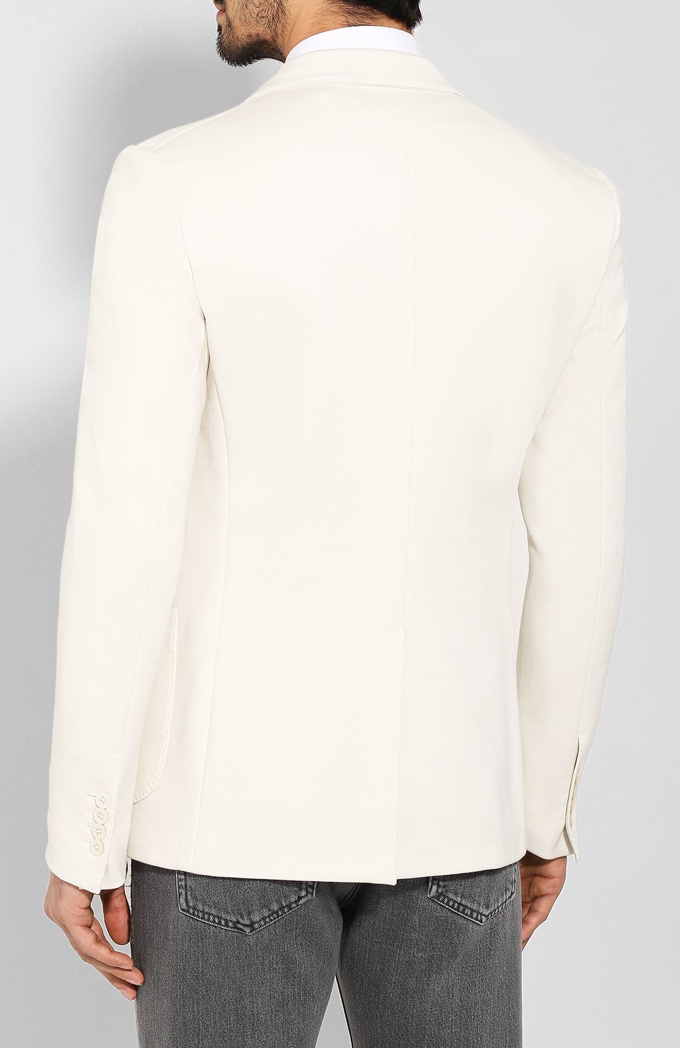 Хлопковый пиджак DOLCE & GABBANA, арт. G2NW6Z/FUGJM, фото 4