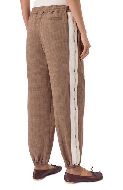 Джоггеры MOSCHINO коричневого цвета по цене 106000 руб., арт. A0314/0526, фото 4 Джоггеры MOSCHINO, арт. A0314/0526, фото 4