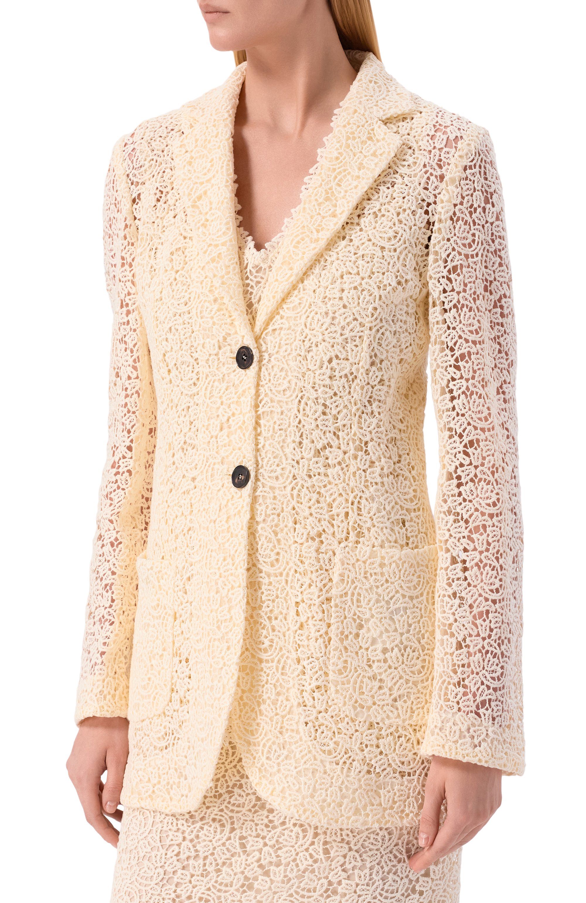 Хлопковый жакет KITON кремового цвета по цене 687000 руб., арт. D61536K0883G, фото 3 Хлопковый жакет KITON, арт. D61536K0883G, фото 3