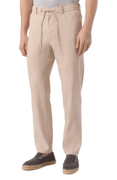 Брюк�и изо льна и вискозы BOSS, арт. 50540480, фото 3