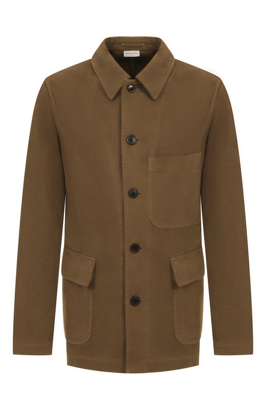 Хлопковая куртка Dries Van Noten 020448-2043-705 Коричневый 020448-2043-705
