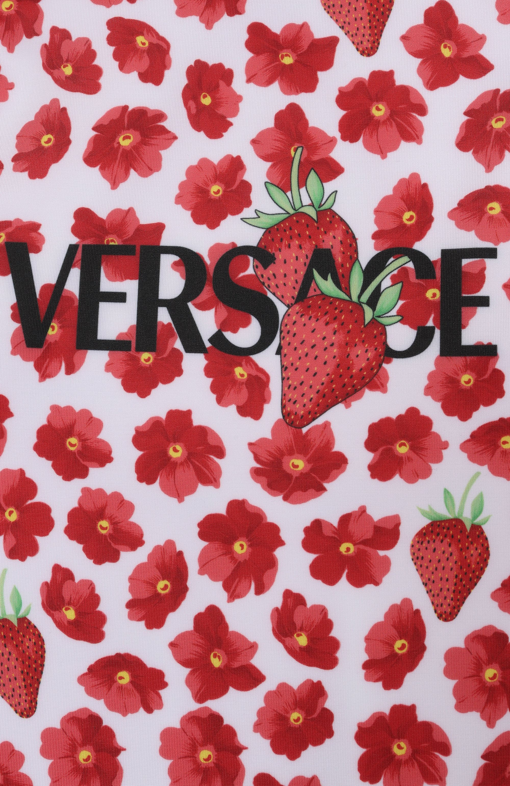 Слитный купальник VERSACE красного цвета по цене 27900 руб., арт. 1018705/1A13286, фото 3 Слитный купальник VERSACE, арт. 1018705/1A13286, фото 3