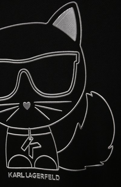 Хлопковый свитшот KARL LAGERFELD KIDS, арт. Z15312, фото 3