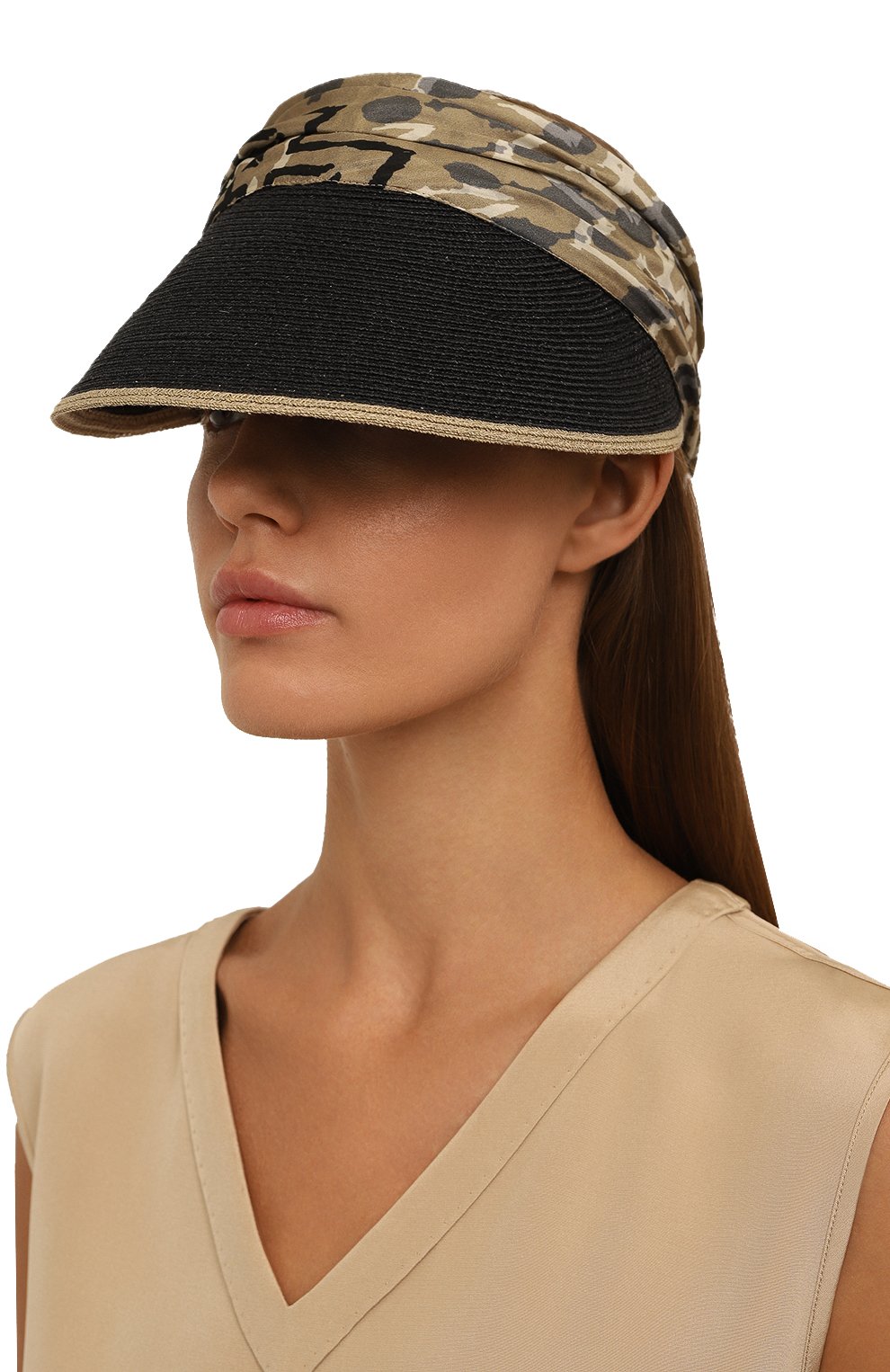 Козырек BRUNELLO CUCINELLI черного цвета по цене 59950 руб., арт. MCAP90093P, фото 2 Козырек BRUNELLO CUCINELLI, арт. MCAP90093P, фото 2