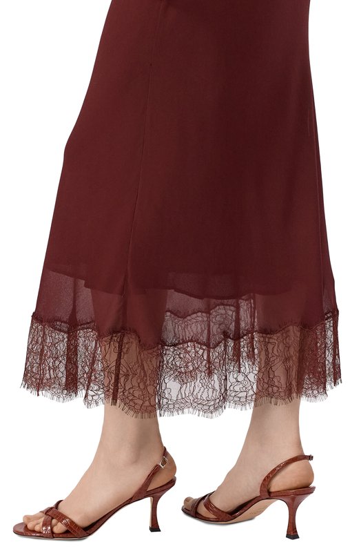 Кожаные босоножки Elsy 70 Jimmy Choo ELSY 70/CCL Коричневый  ELSY 70/CCL Фото 2