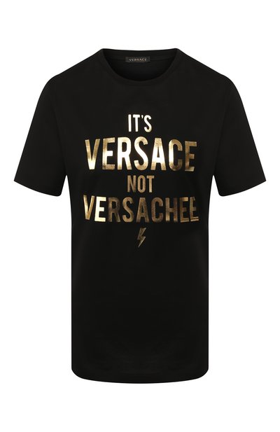 Женская хлопковая футболка VERSACE, арт. A83851/A201952