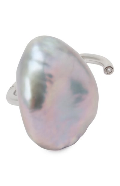 Открытое кольцо с серым барочным жемчугом MOONKA, арт. per-or-g, фото 1