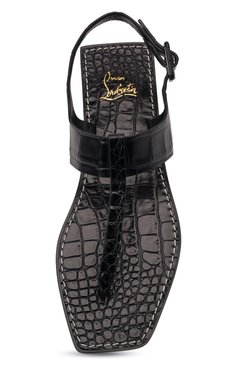 Кожаные сандалии cubongo CHRISTIAN LOUBOUTIN, арт. 3210100/CUB0NG0 FLAT, фото 1