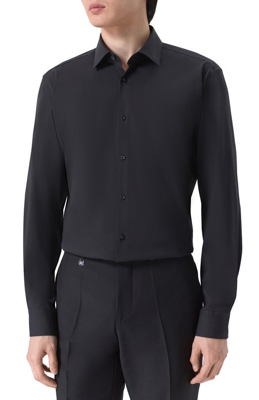 Хлопковая сорочка HUGO 50556258 Чёрный  50556258 Фото 3