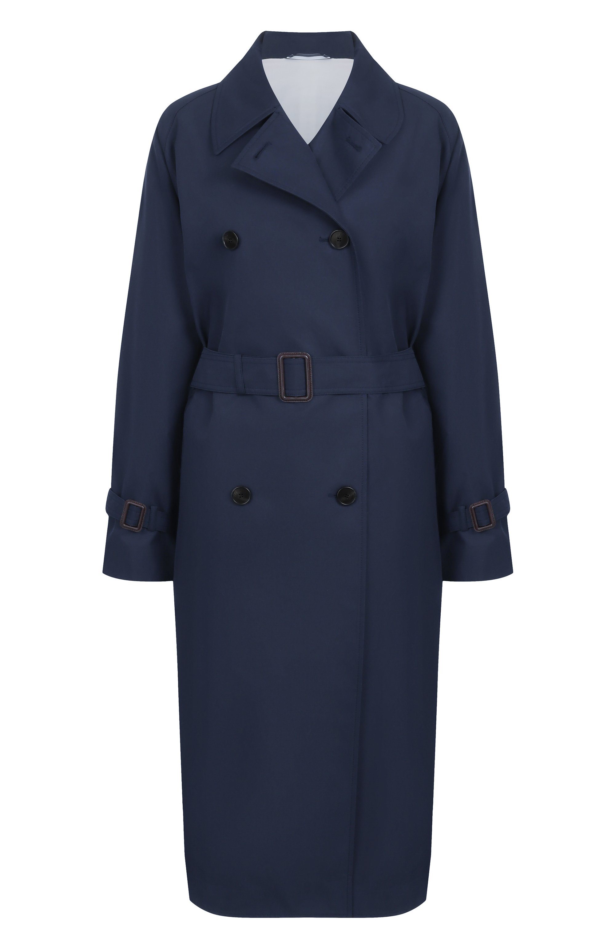 Хлопковый тренч WEEKEND MAX MARA синего цвета по цене 68550 руб., арт. CANASTA, фото 1 Хлопковый тренч WEEKEND MAX MARA, арт. CANASTA, фото 1