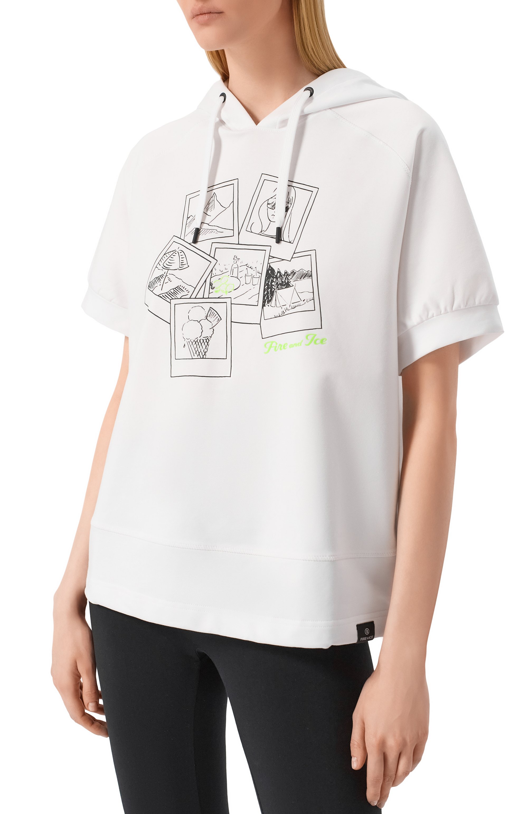 Хлопковое худи BOGNER FIRE+ICE белого цвета по цене 21200 руб., арт. 84983697, фото 3 Хлопковое худи BOGNER FIRE+ICE, арт. 84983697, фото 3