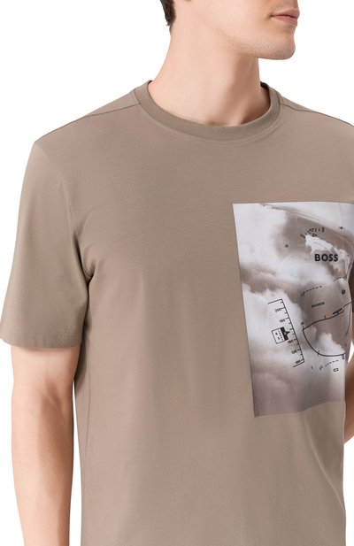 Хлопковая футболка BOSS GREEN, арт. 50533233, фото 5