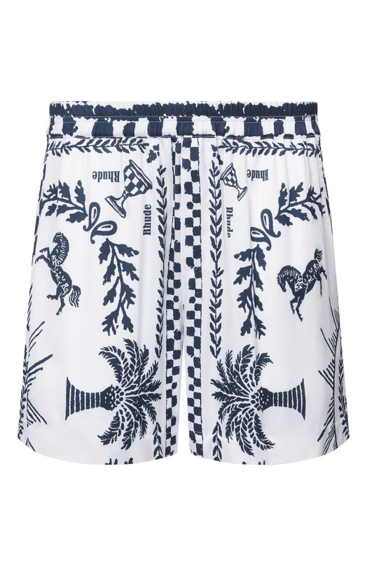 Шорты из вискозы Rhude RHSS26SH02358 Белый RHSS26SH02358