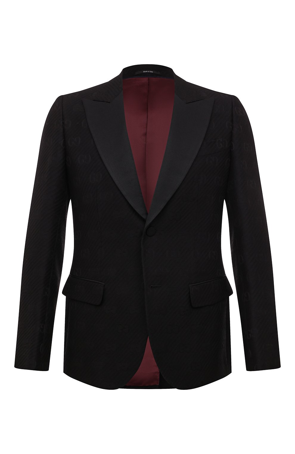 Пиджак из шерсти и шелка GUCCI черного цвета по цене 316800 руб., арт. 625325 ZADC7, фото 1 Пиджак из шерсти и шелка GUCCI, арт. 625325 ZADC7, фото 1