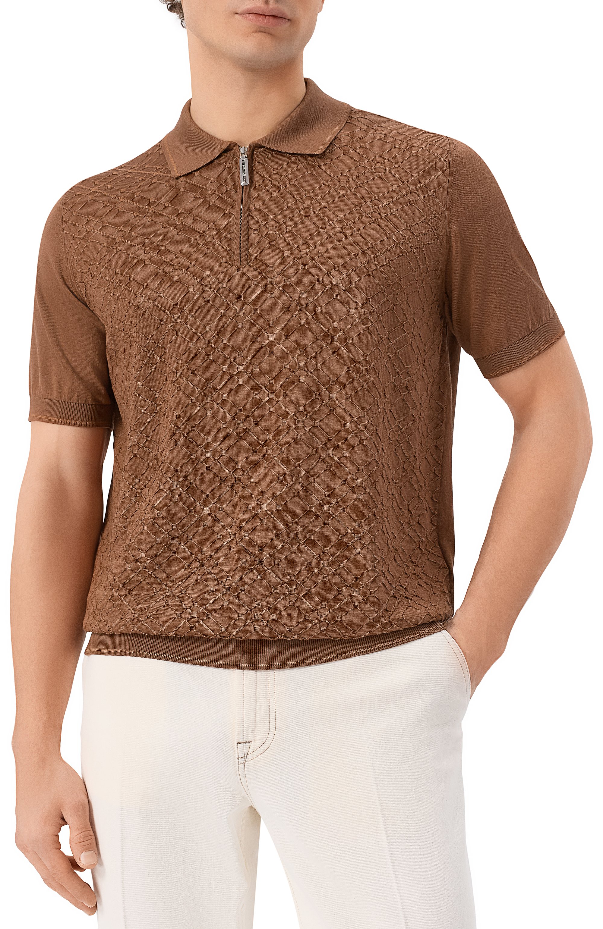 Поло из шелка и хлопка STEFANO RICCI, арт. K818090P31/F25172, фото 3