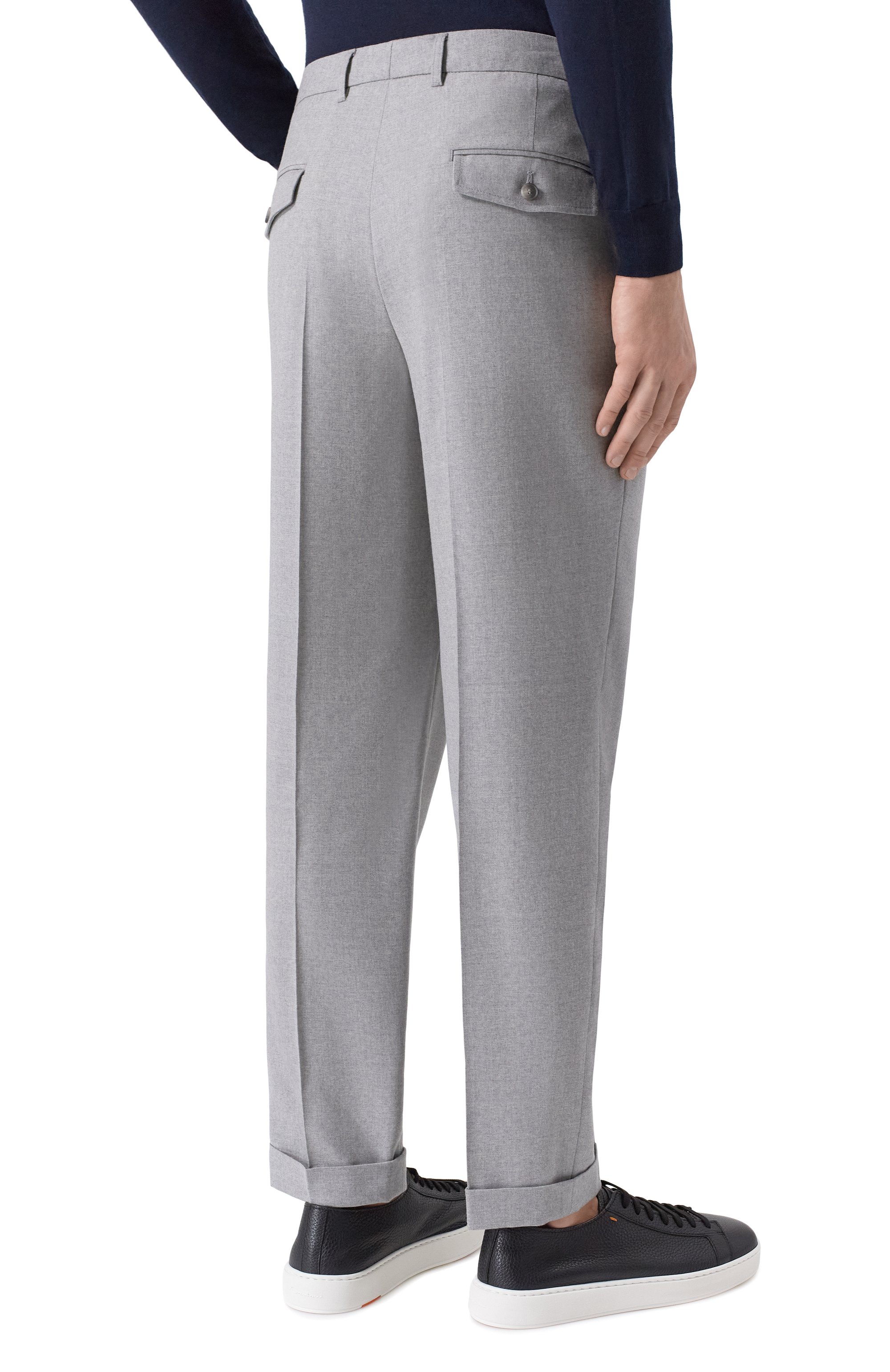 Шерстяные брюки BOSS, арт. 50556700, фото 4