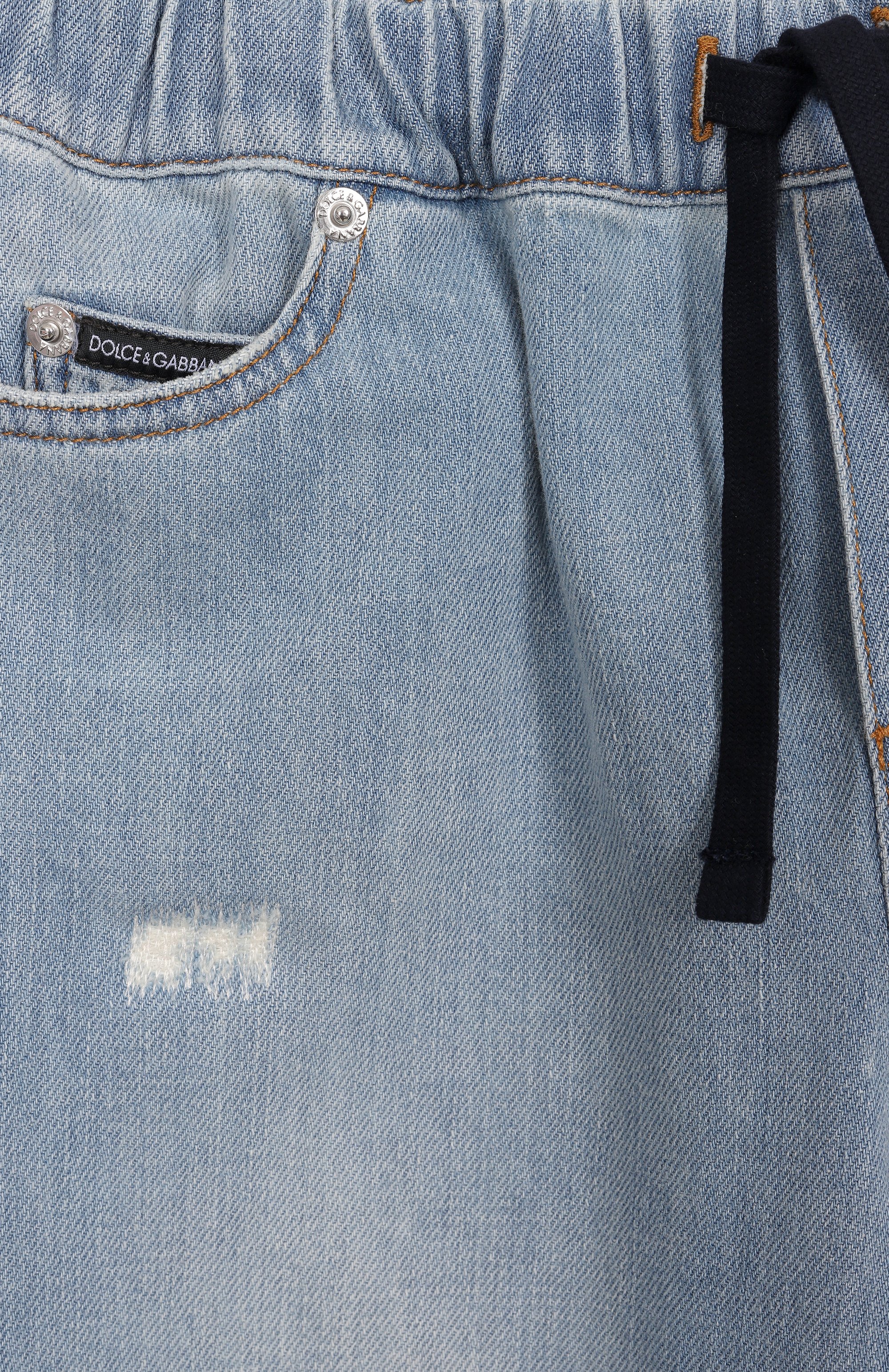 Джинсы DOLCE & GABBANA голубого цвета по цене 45900 руб., арт. L42F79/LDC93/8-14, фото 3 Джинсы DOLCE & GABBANA, арт. L42F79/LDC93/8-14, фото 3
