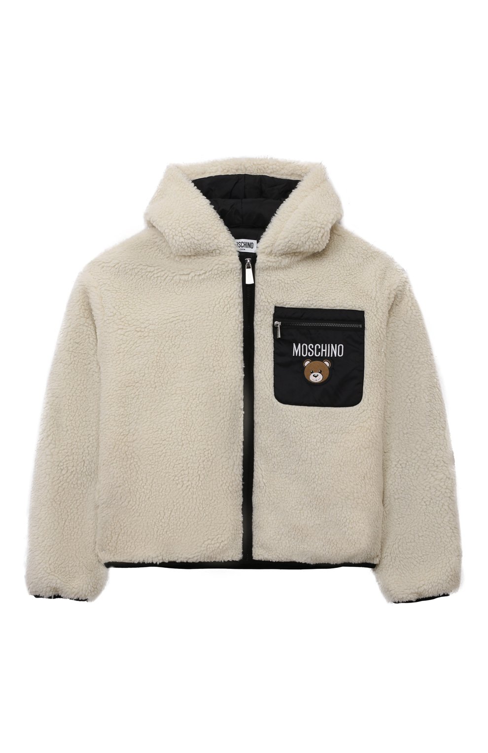 Куртка MOSCHINO белого цвета по цене 38300 руб., арт. HUA004/LIA18/10A-14A, фото 1 Куртка MOSCHINO, арт. HUA004/LIA18/10A-14A, фото 1