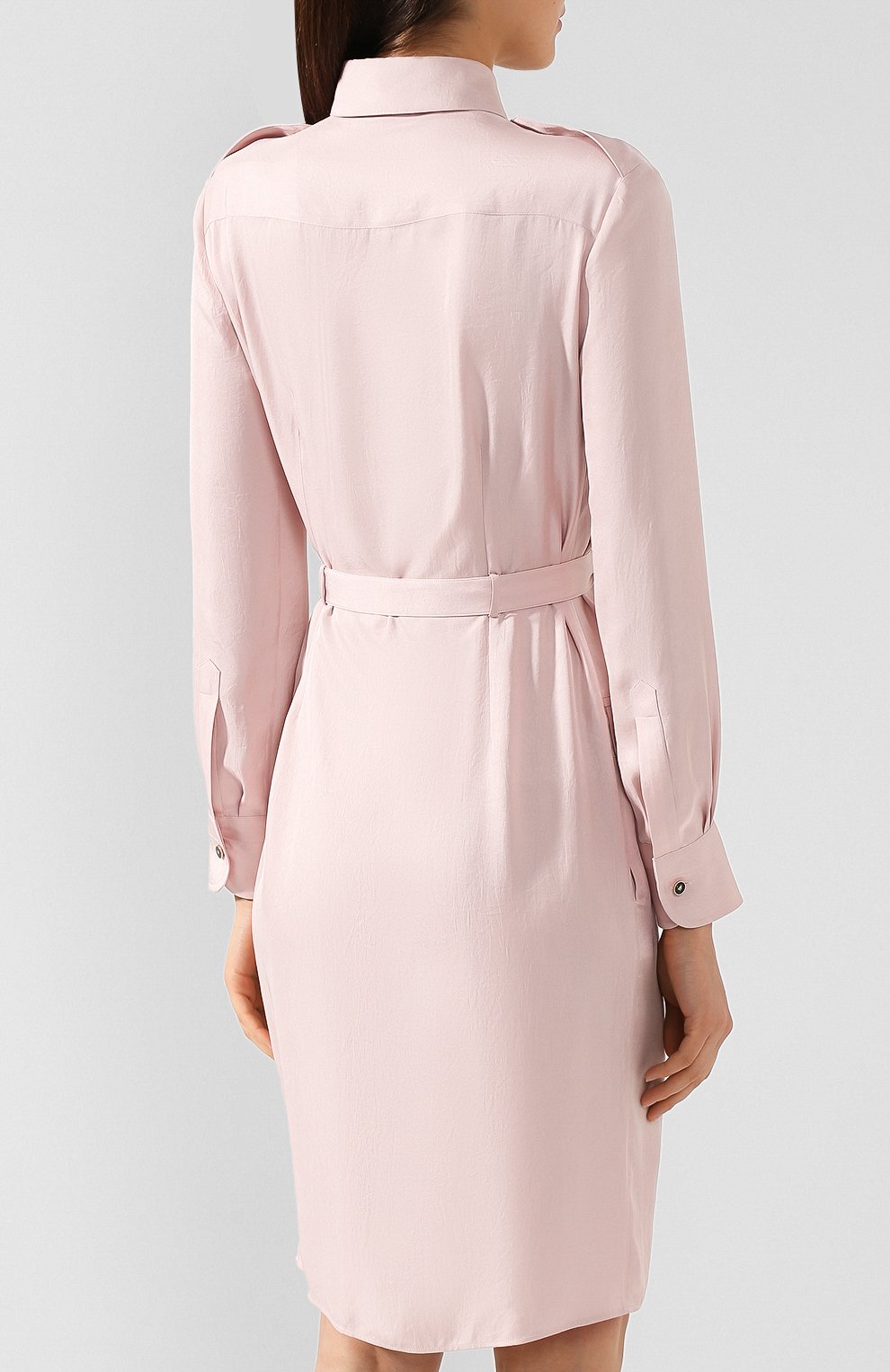 Платье с поясом TOM FORD светло-розового цвета по цене 233500 руб., арт. AB2787-FAX180, фото 4 Платье с поясом TOM FORD, арт. AB2787-FAX180, фото 4