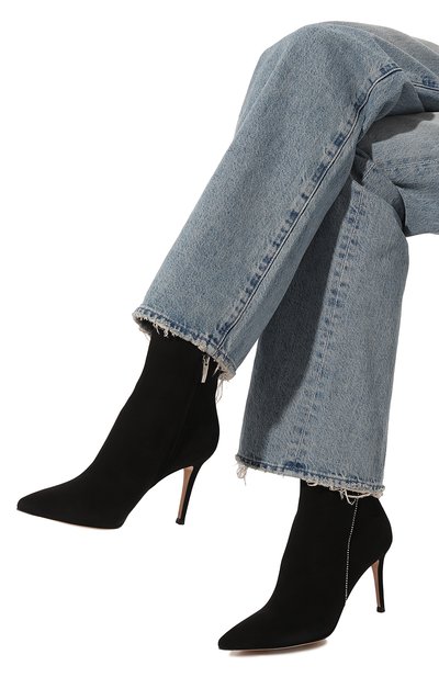 Замшевые ботильоны GIANVITO ROSSI, арт. G73612.85RIC.CASNER0, фото 3