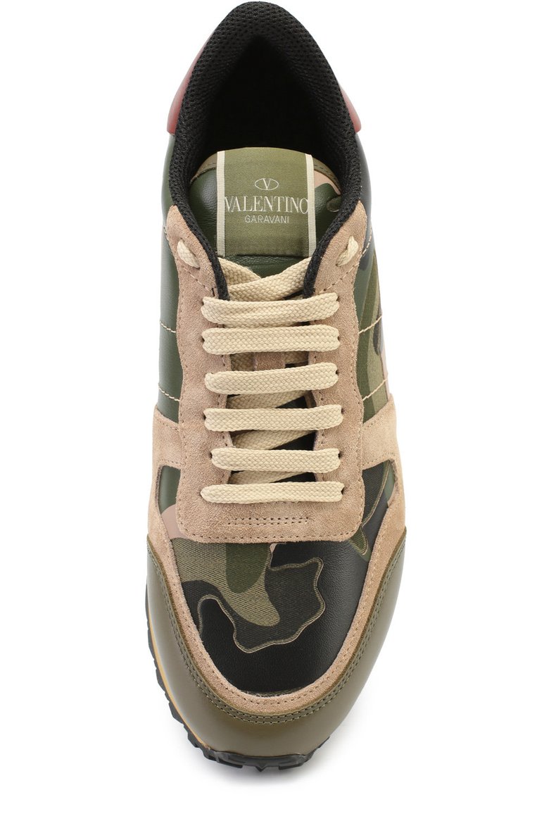 Комбинированные кроссовки camouflage VALENTINO, арт. ZW2S0291/TCC, фото 1