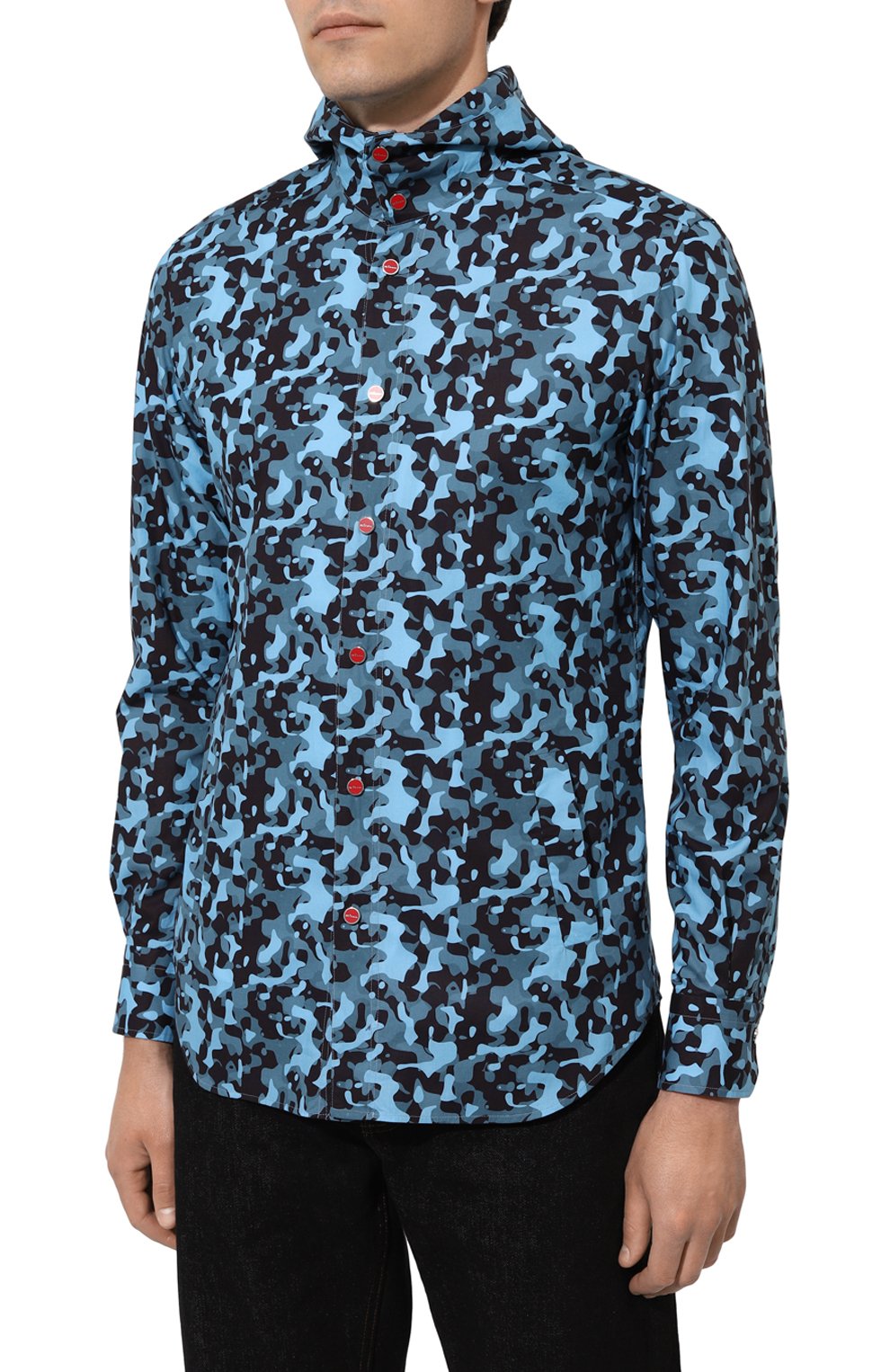 Хлопковая рубашка KITON, арт. UMCMARH08834, фото 3