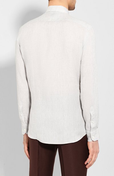 Льняная рубашка ZEGNA, арт. UUX38/SRF5, фото 4