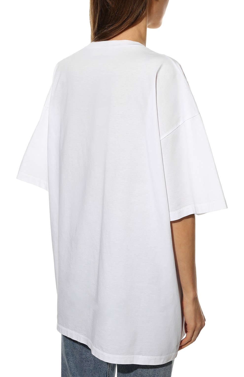 Хлопковая футболка DSQUARED2 белого цвета по цене 30850 руб., арт. S75GD0247/S23009, фото 4 Хлопковая футболка DSQUARED2, арт. S75GD0247/S23009, фото 4