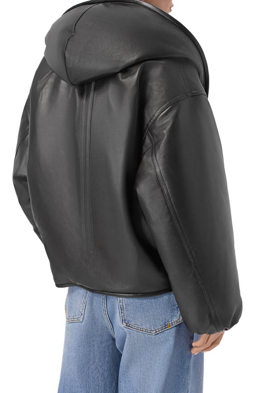 Кожаная куртка Alaia AA9V1247C228C Чёрный  AA9V1247C228C Фото 4