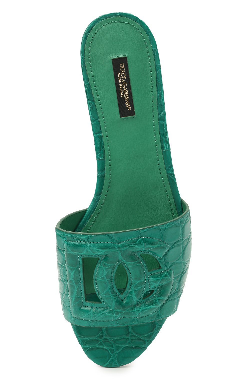 Шлепанцы из кожи крокодила bianca DOLCE & GABBANA, арт. CQ0436/A2W90/CCR0, фото 5