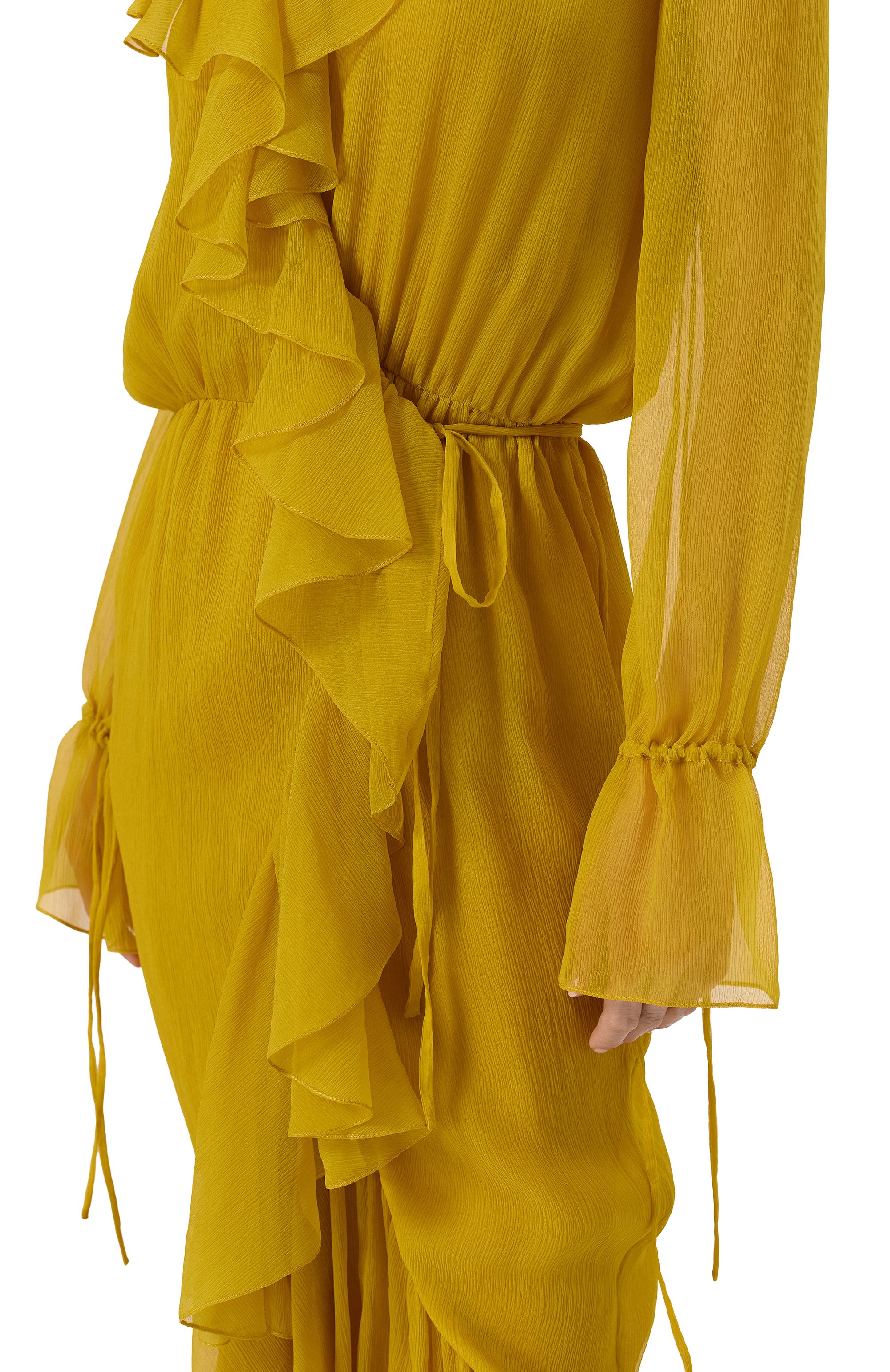 Шелковое платье SAINT LAURENT, арт. 825705/Y3F22, фото 5