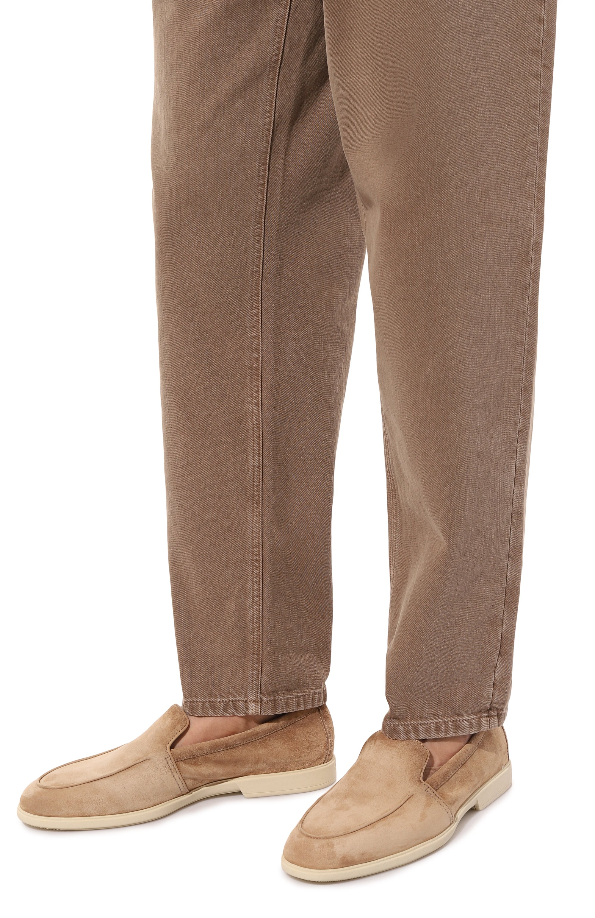 Замшевые лоферы malibu SANTONI, арт. MGAG18829TICSTZ0M13, фото 3