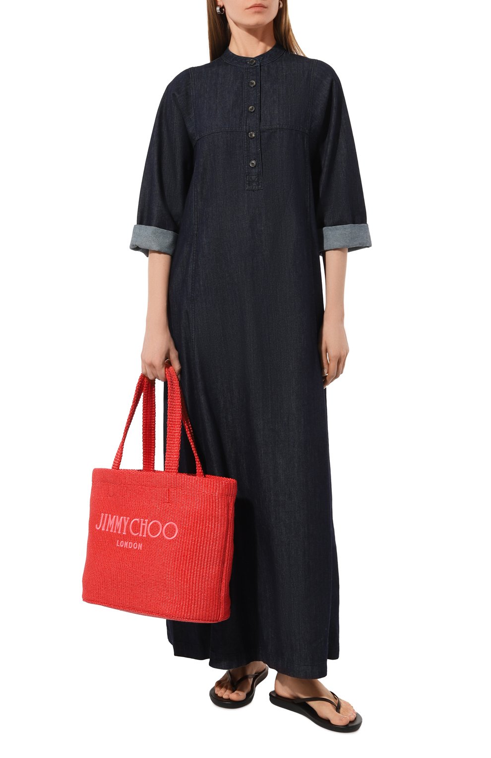 Сумка-тоут east-west JIMMY CHOO, арт. BEACH T0TE E/W, фото 7