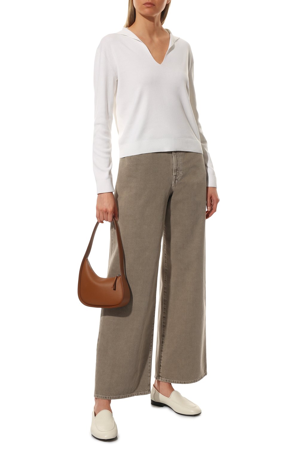 Джинсы THE ROW темно-бежевого цвета по цене 82650 руб., арт. 5915W1954, фото 2 Джинсы THE ROW, арт. 5915W1954, фото 2