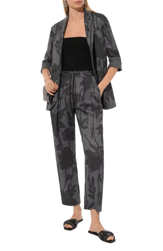 Кожаные шлепанцы Brunello Cucinelli MZSKCB1302 Чёрный  MZSKCB1302 Фото 2