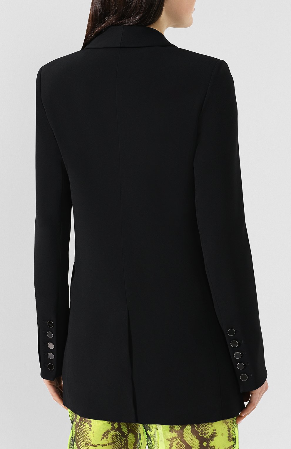 Жакет OFF-WHITE черного цвета по цене 111500 руб., арт. 0WEF029S19D950841062, фото 4 Жакет OFF-WHITE, арт. 0WEF029S19D950841062, фото 4