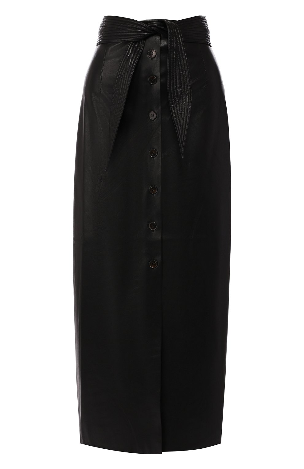 Юбка-миди NANUSHKA черного цвета по цене 47800 руб., арт. ARFEN_BLACK_VEGAN LEATHER, фото 1 Юбка-миди NANUSHKA, арт. ARFEN_BLACK_VEGAN LEATHER, фото 1