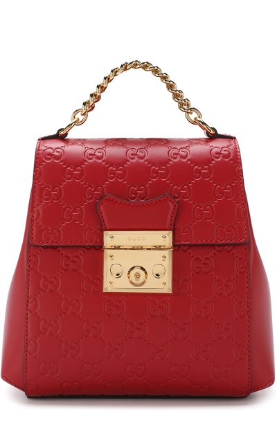 Рюкзак padlock signature GUCCI красного цвета по цене 238000 руб., арт. 498194/0DM1G, фото 5 Рюкзак padlock signature GUCCI, арт. 498194/0DM1G, фото 5