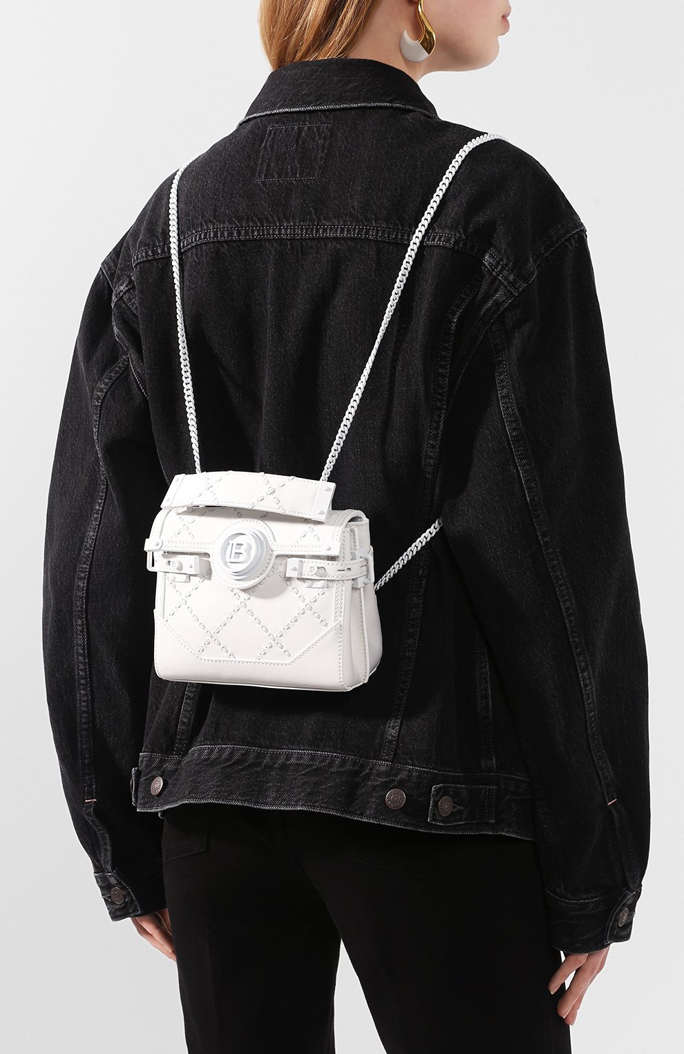 Сумка bbuzz 18 BALMAIN, арт. TN0S477/LMCR, фото 7