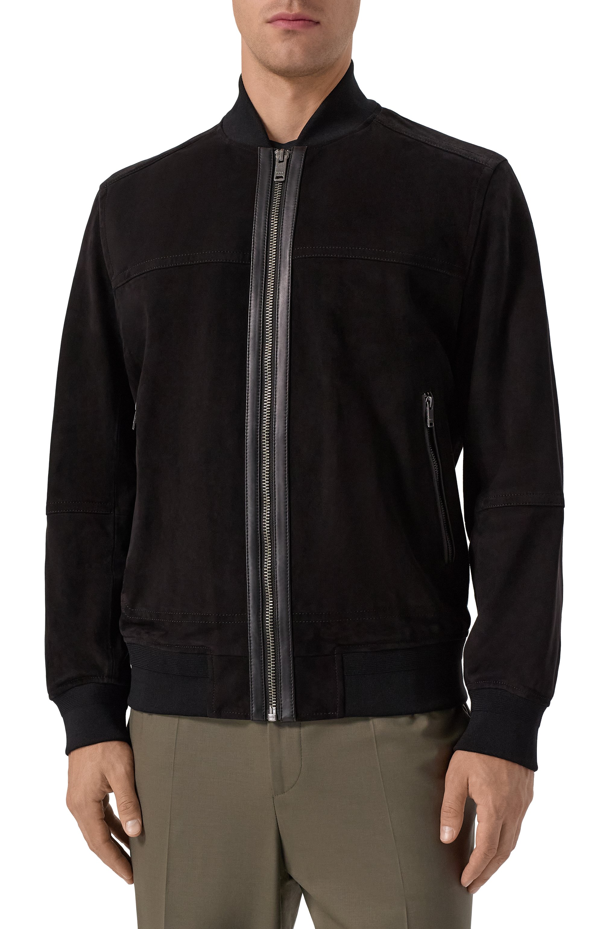 Замшевый бомбер BOSS ORANGE, арт. 50543505, фото 3