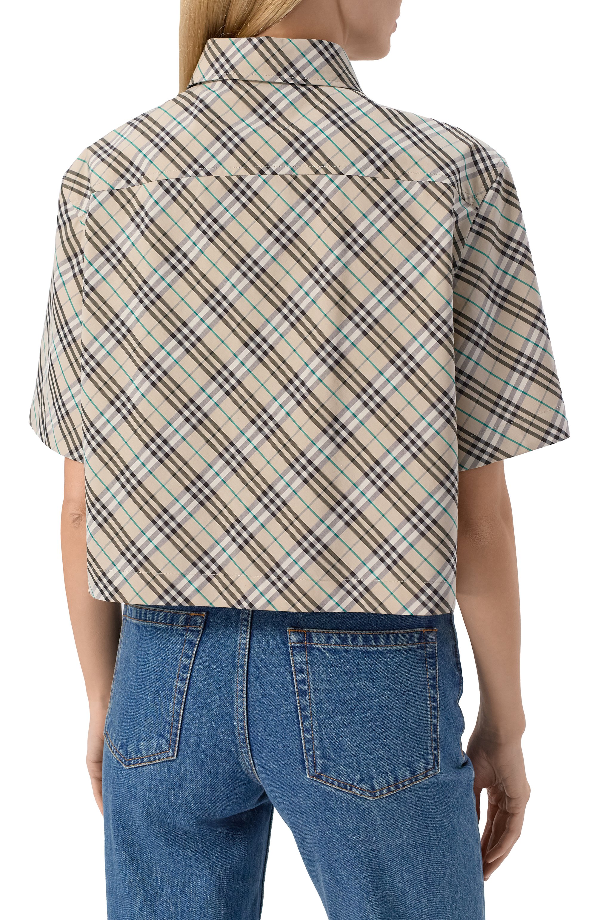 Хлопковая рубашка BURBERRY, арт. 8101121, фото 4