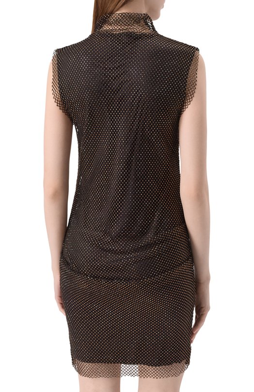 Платье с отделкой стразами Sportmax EMP0LI Чёрный  EMP0LI Фото 4