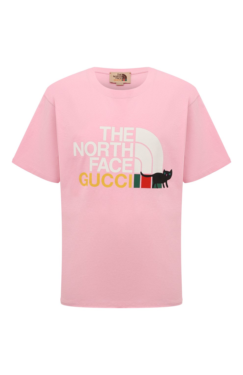 Хлопковая футболка the north face x gucci GUCCI, арт. 616036 XJDRC, фото 1