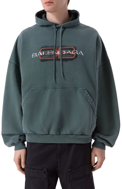 Хлопковое худи BALENCIAGA, арт. 850349/TTVD7, фото 3