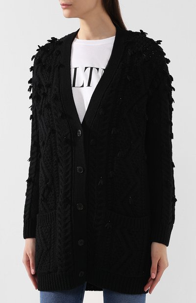 Шерстяной кардиган VALENTINO, арт. SB3KA00I4RC, фото 3
